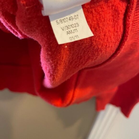 Old Navy Est 1994 Red Vintage Side Zip Up Hooded Sweatshirt XXL - Picture 7 of 12